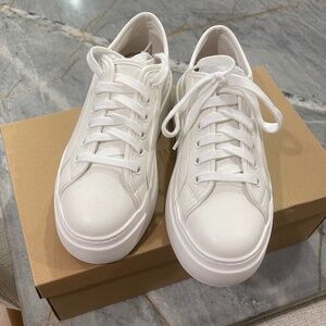 Steve Madden Beamer White Platform Sneaker